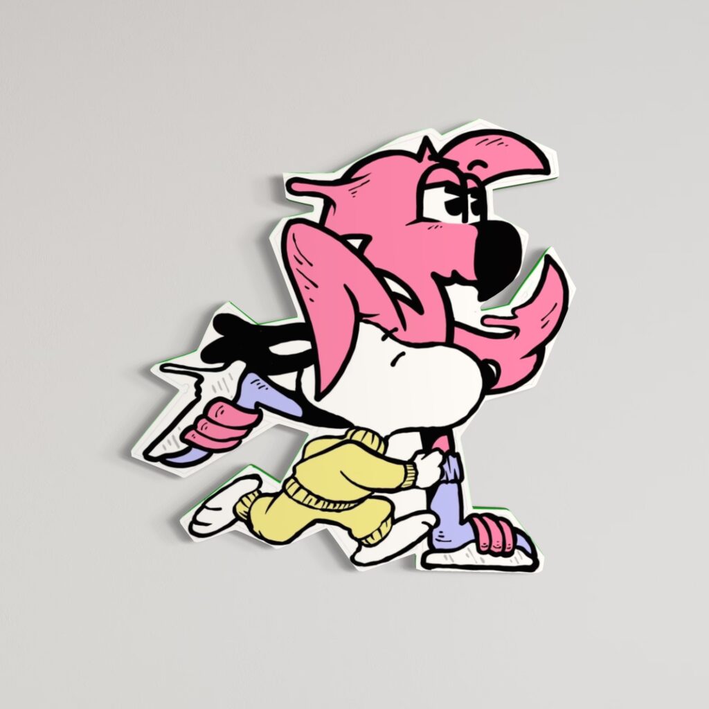 Sculpture murale bois Snoopy n°5 - Hugo W2CJ