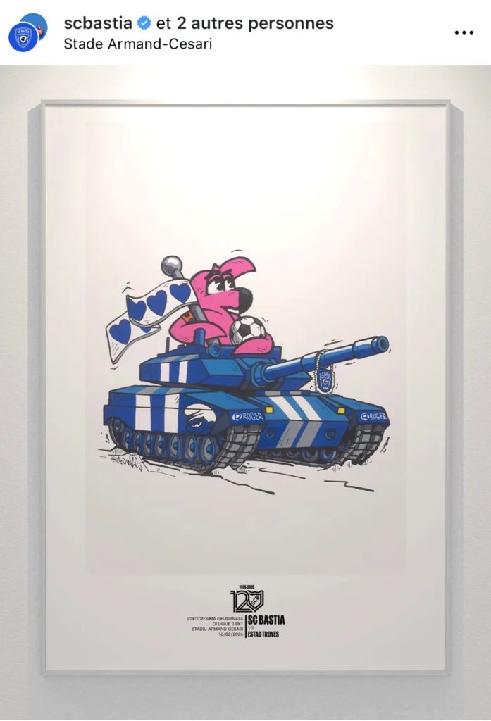 Affiche sporting club de bastia vs Troyes