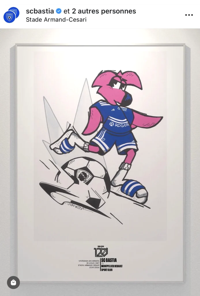 Affiche sporting club de bastia vs Montpellier HSC